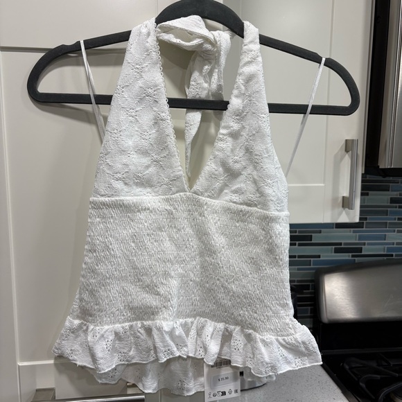 NWT Zara halter mixed material top - Picture 4 of 9